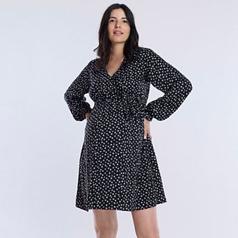 Maternity Motherhood® Woven Wrap Mini Dress