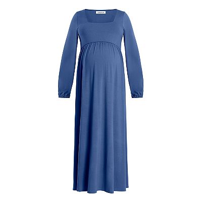 Maternity Motherhood Empire Waist Maxi Dress