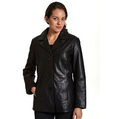 Kohls womens leather outlet jacket