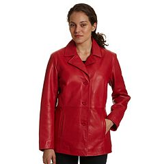  Red Leather Blazer Long Jackets for Women Womens