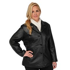 Plus size womens leather jackets sale outlet