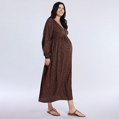 Maternity Motherhood® Button Front Midi Dress