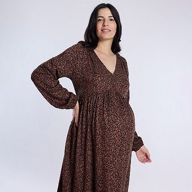Maternity Motherhood® Button Front Midi Dress