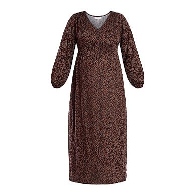 Maternity Motherhood® Button Front Midi Dress