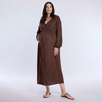 Maternity Motherhood® Button Front Midi Dress