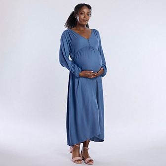 Maternity Motherhood® Button Front Midi Dress