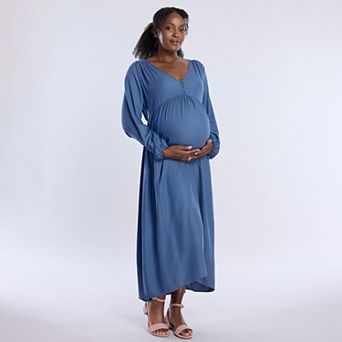 Maternity Motherhood® Button Front Midi Dress