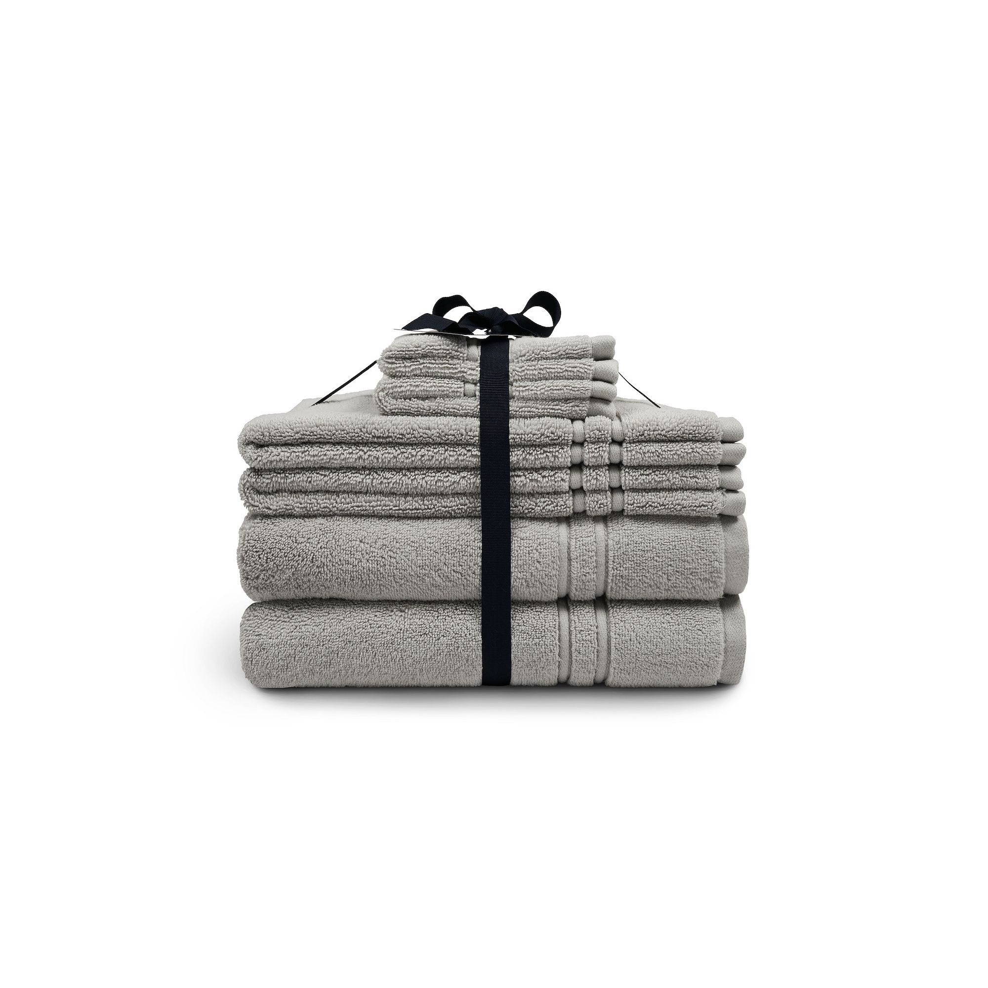 Hotelier Spa Luxe Towel 6-piece Set, Light Gray