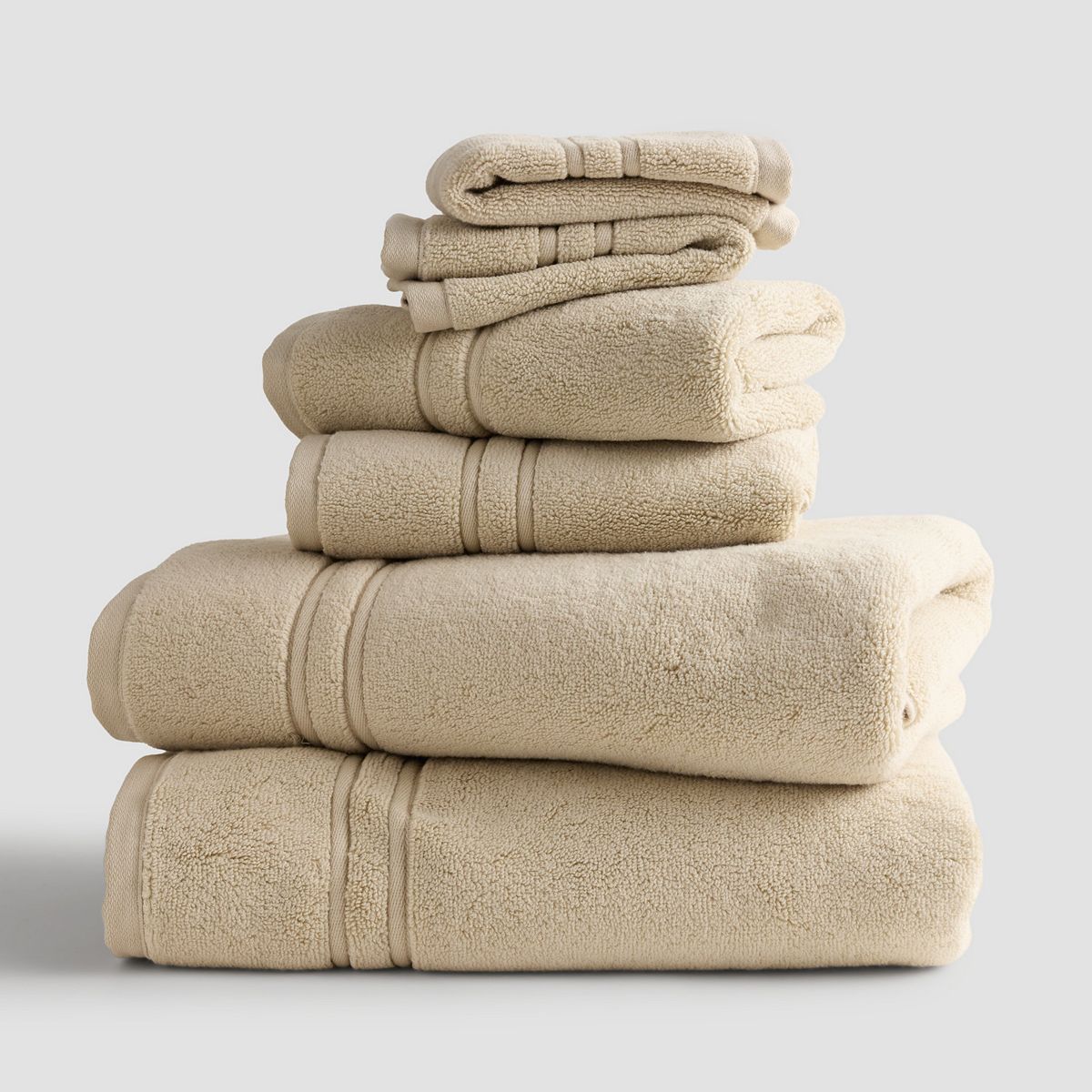 Hotelier Spa Luxe Towel 6-piece Set - Tan
