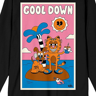 Men's Garfield Cool Down Long Sleeve Tee