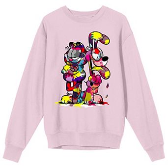 Men's Garfield Paint-Stained Sweatshirt