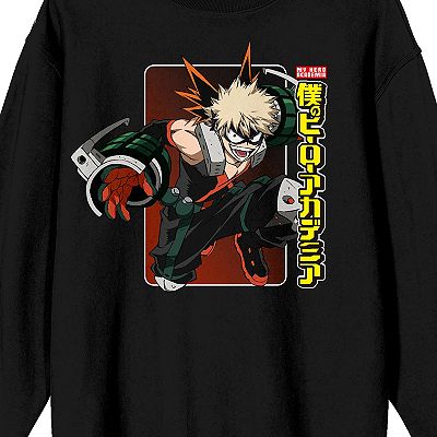 Men s My Hero Academia Bakugo Logo Sweatshirt