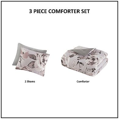 Madison Park Penelope 3-Piece Floral Printed Comforter Set