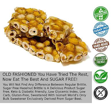 Sugar Free Hazelnut Brittle - 7 Oz Decadent Treats To Satisfy Your Cravings