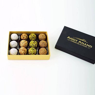 Andy Anand's Exquisite Gourmet Date Truffles, With A Medley Of Nuts, Pistachios Hazelnut (8 Oz)