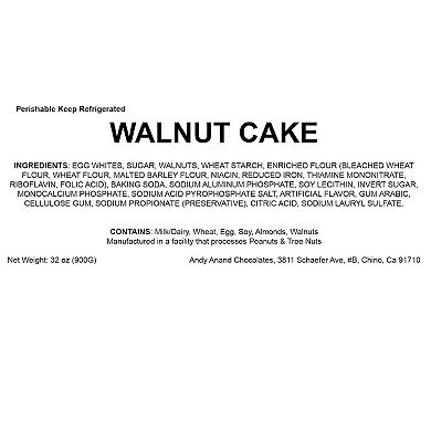 Walnut Cake 9 Inch - Divine Cake Delights (2 Lbs)