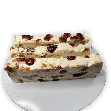 Soft Nougat With Cherry, Soft Brittle, Turron From Spain, Gluten Free - (7 Oz)