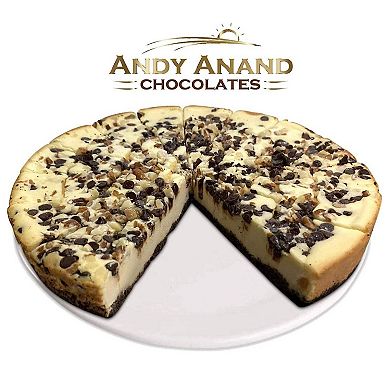 Freshly Baked Turtle Cheesecake 9" With Chocolate Chip & Nuts Irresistible Desserts - 2 Lbs