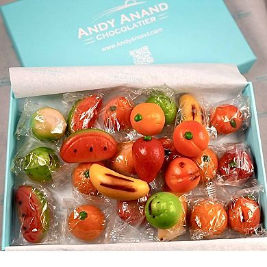 Almond Marzipan 1 Lbs Of Assorted Fruit Shapes Candy Each Fruit Bursting With Flavor From Italy