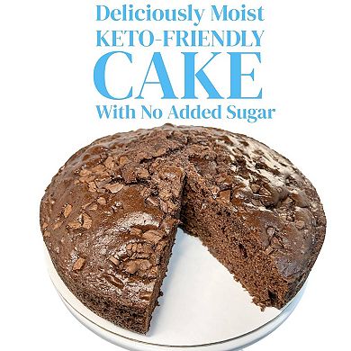 Keto Fresh Baked Gourmet Triple Chocolate Truffle Cake 9" - Sugar Free - Divine Cake Delight (2 Lbs)