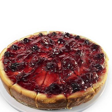 Delicious Gluten Free & Sugar Free Mixed Berry Cheesecake 9" - Divine Cheesecake Delights (2.8 Lbs)