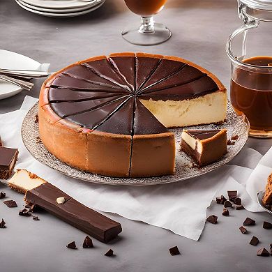 Indulgent Sugar-free Chocolate Fudge Cheesecake - Delight In Every Bite (2 Lbs)