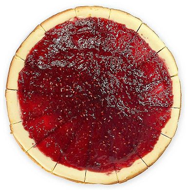 Freshly Baked Traditional Raspberry Cheesecake 9" - Irresistible Dessert (2 Lbs)