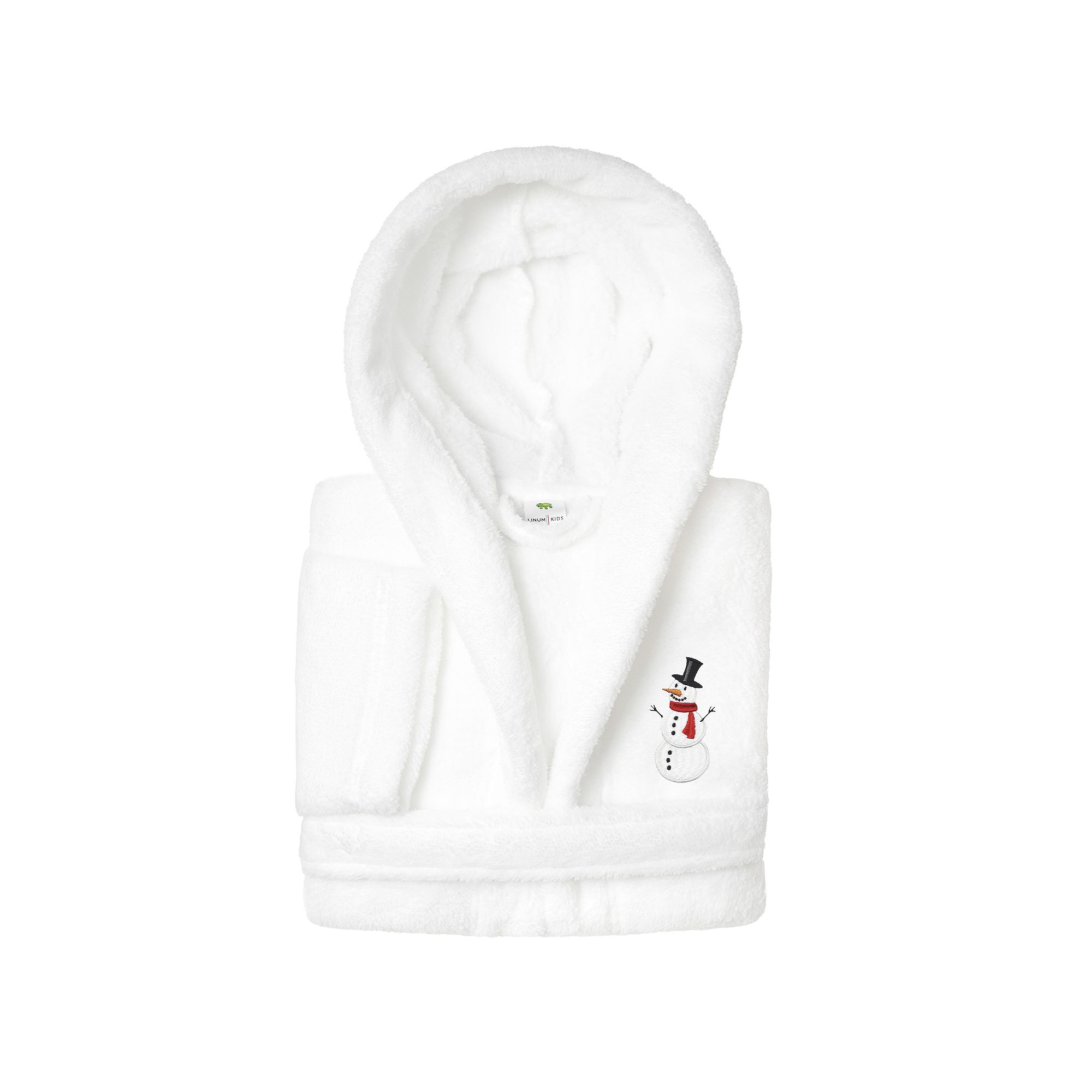 Linum Home Textiles Kids Super Plush Snowman Hooded Bathrobe, Boys, Size: 