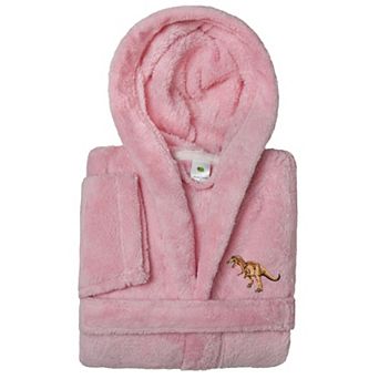 Linum Home Textiles Kids Super Plush Dinosaur Hooded Bathrobe