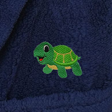Linum Home Textiles Kids Super Plush Turtle Hooded Bathrobe