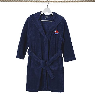 Linum Home Textiles Kids Super Plush Boat Hooded Bathrobe