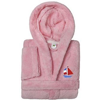 Linum Home Textiles Kids Super Plush Boat Hooded Bathrobe