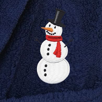 Linum Home Textiles Kids Super Plush Snowman Hooded Bathrobe