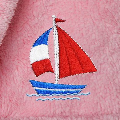Linum Home Textiles Kids Super Plush Hooded Boat Bath Robe