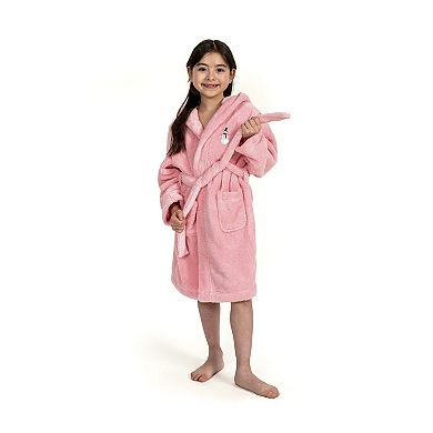 Linum Home Textiles Kids Super Plush Hooded Snowman Bath Robe