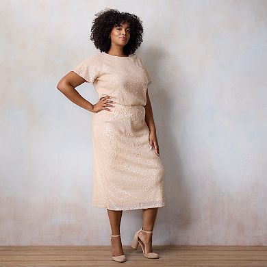Plus Size LC Lauren Conrad Midi Slip Skirt