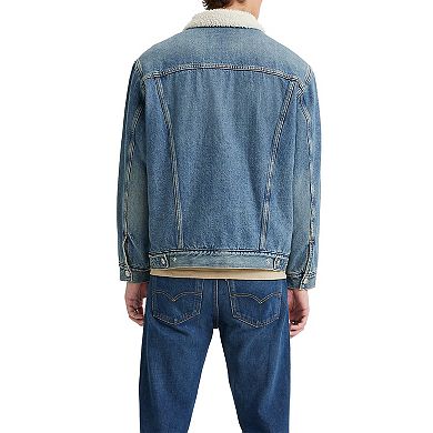 Men's Levi's Relaxed Sherpa Lined Button Front Trucker Jacket