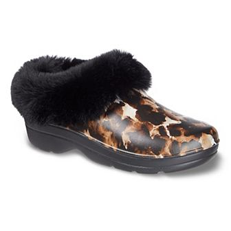 totes Bailey Women's Plush Removable Liner Clog Slippers