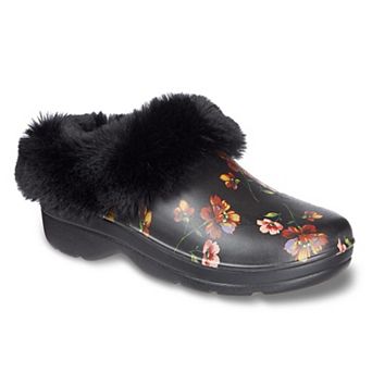 totes Bailey Women's Plush Removable Liner Clog Slippers