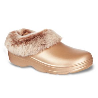totes Bailey Women's Plush Removable Liner Clog Slippers