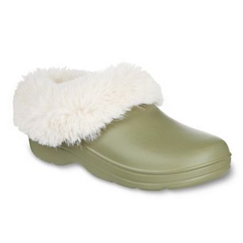totes Bailey Women's Plush Removable Liner Clog Slippers