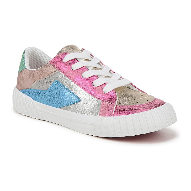 Blowfish Malibu Willa Girls Oxford Metallic Shoes, Girl's, Size: 2, Grey Team