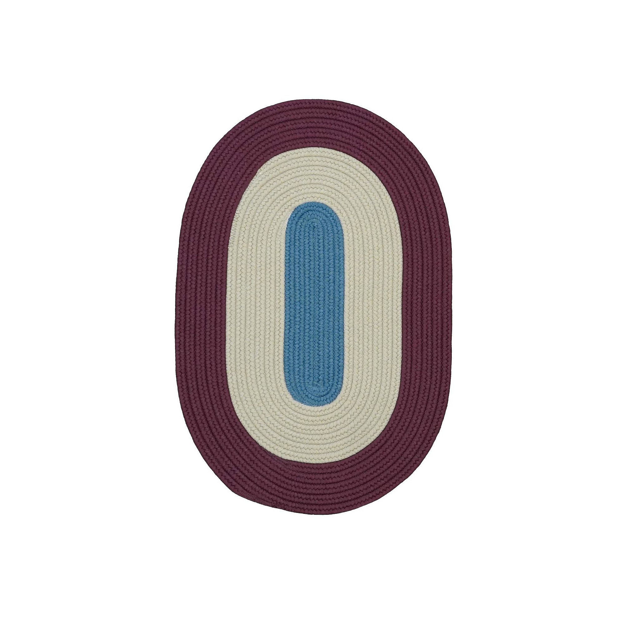 Colonial Mills Sable Braid Oval Area Rug, Toasted Red