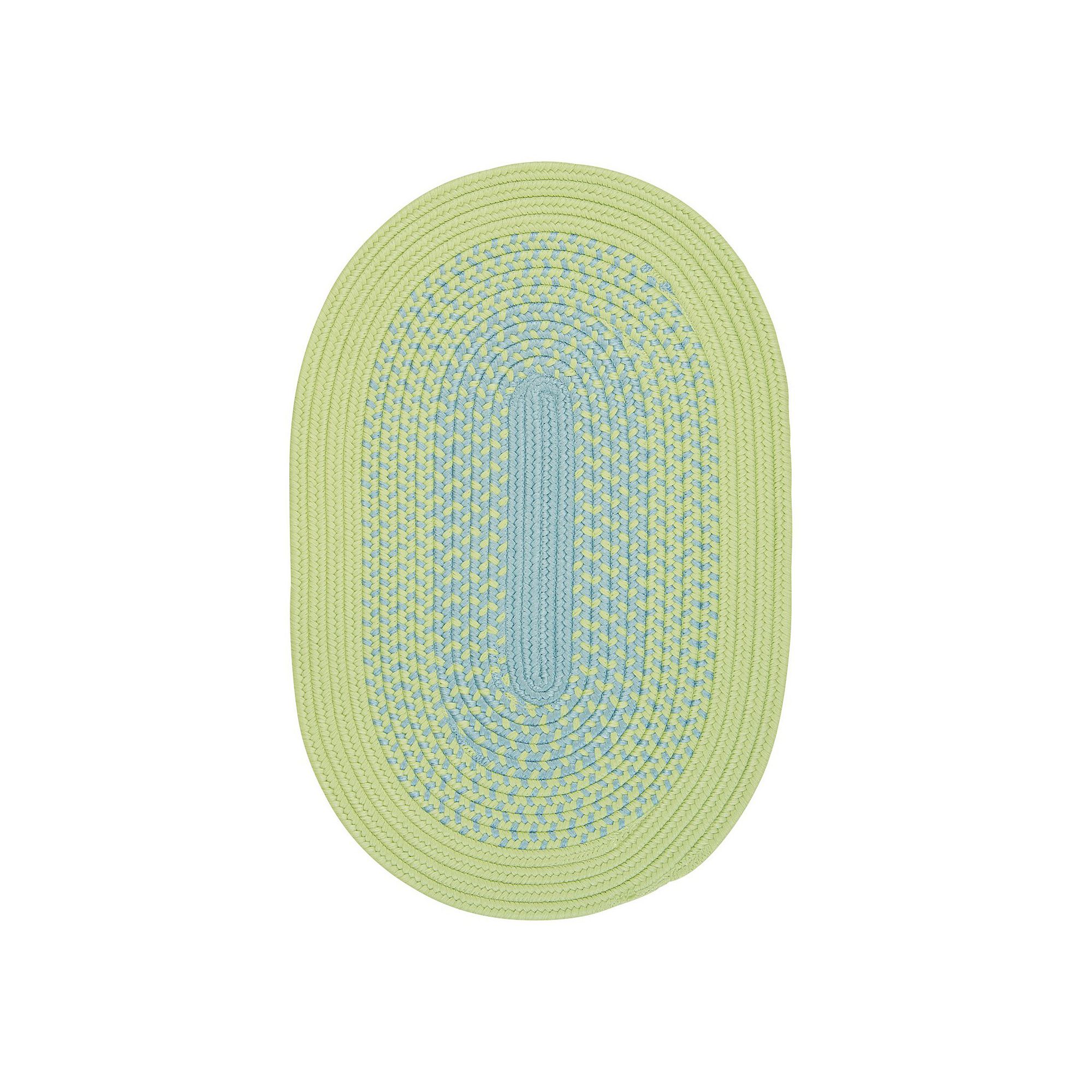 Colonial Mills Vivid Braid Indoor/Outdoor Oval Area Rug, Green