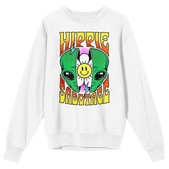 Men's Hippie Sabotage Alien Head Sweatshirt