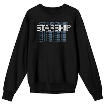 Men's Starship Repeated Text Long Sleeve Graphic Tee