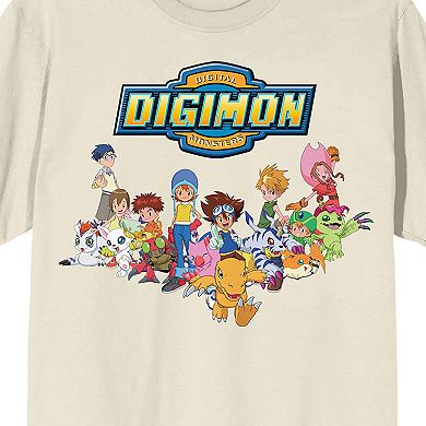 Men's Digimon Main Characters Graphic Tee