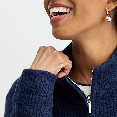 Women's Croft & Barrow® Full Zip Sweater