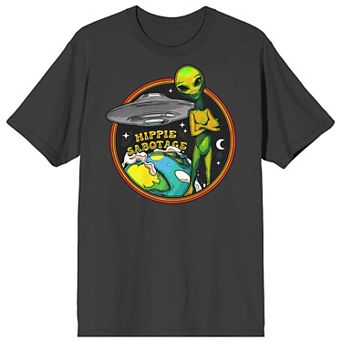 Men's Hippie Sabotage Alien Short Sleeve Graphic Tee