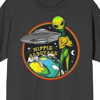 Men's Hippie Sabotage Alien Short Sleeve Graphic Tee
